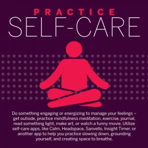 Graphic promoting self-care